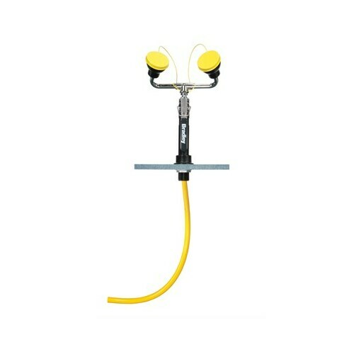 Bradley S19-465EFW Deck-Mounted Drench Hose, Dual Heads, Angled